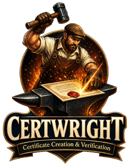 CertWright — Certificate Creation & Verification